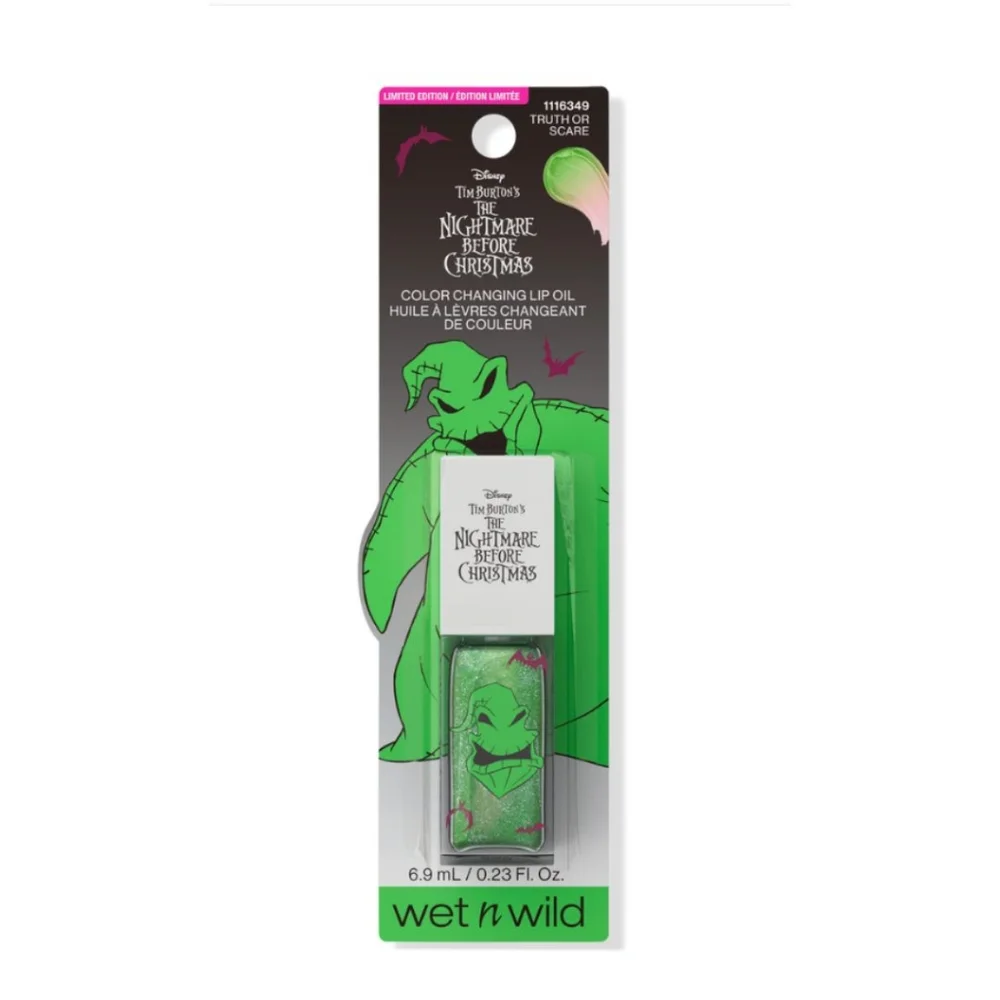 The Nightmare Before Christmas Color Changing Lip Oil Shade:Truth or Scare 🆕